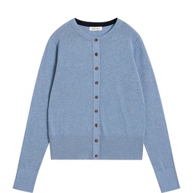 Lois Ribbed Trim Cardigan