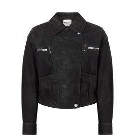 Belma Suedette Bomber Jacket