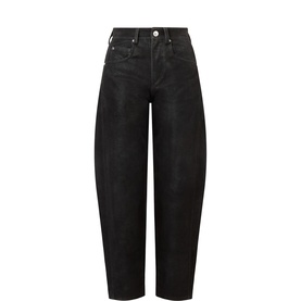 Belky Suedette Barrel Leg Trousers