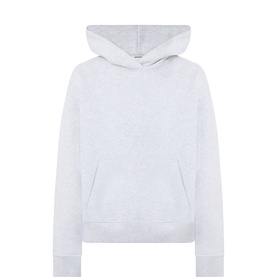 Lululemon Sweat Top in Heathered Core Ultra Light Grey, relaxed fit hoodie with kangaroo pocket and ribbed cuffs