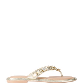 Marina Embellished Flat Sandals