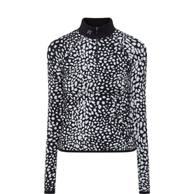 Snow Leopard Half-Zip Base Layer Top