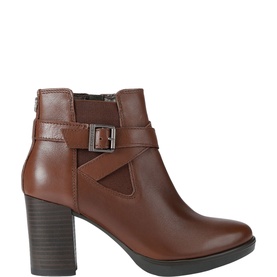 Silver Chelsea Wide Fit Heeled Boots