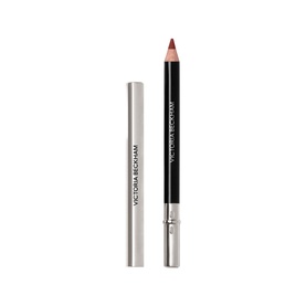 Victoria Beckham Lip Definer lip liner pencil in rosy nude, shown with silver cap alongside uncapped pencil