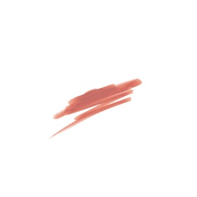 Victoria Beckham Lip Definer lip liner pencil swatch in a warm nude-pink tone, shown as two diagonal strokes on white background.