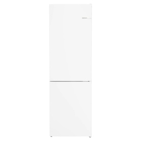 Bosch white freestanding fridge freezer with bottom freezer compartment and smooth flat-panel doors