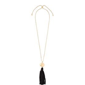 Sphere Tassel Pendant Necklace