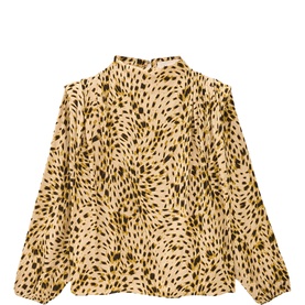 Hope Animal Keyhole Blouse