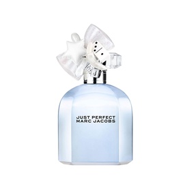 Marc Jacobs Just Perfect Eau de Parfum in pale blue bottle with white floral bow topper