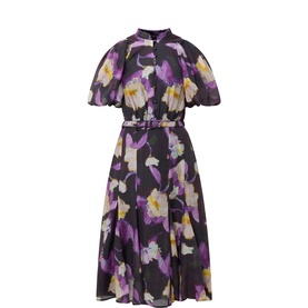 Emily Floral Flared Dress