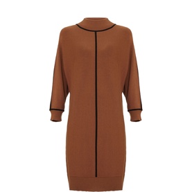 Hallie Contrast Tipping Knitted Dress