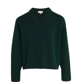Cashmere Blend V Neck