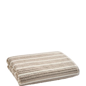 Darwin Striped Towel Liquorice/Pebble