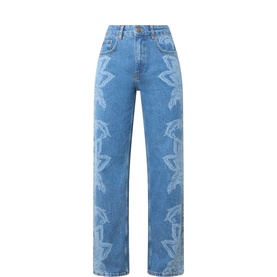 Tapestry Dream Laser Straight Leg Jeans