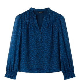 Ditsy Floral Textured Blouse
