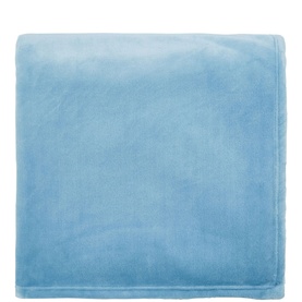 Helena Springfield Navy Throw, soft velvet-feel fabric, neatly folded to show plush texture and smooth finish.