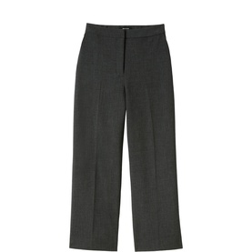 High-Rise Straight Leg Trousers
