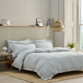 Ticking Stripe Duvet Set Blue