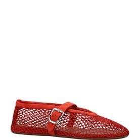 Strap Mesh Ballet Flats