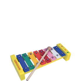 Wooden Xylophone With Eight Metal Notes