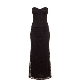 Myla Petite Lace Corset Flared Dress