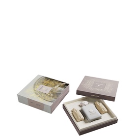 Amouage Decision Eau de Parfum & Shower Gel Gift Set 100ML, open box showing fragrance bottle and shower gel