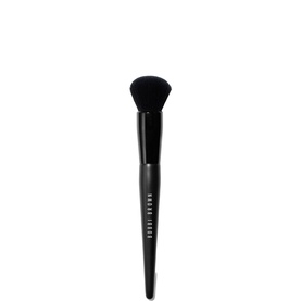 Bobbi Brown Full Coverage Foundation Brush with dense rounded head and slim black tapered handle