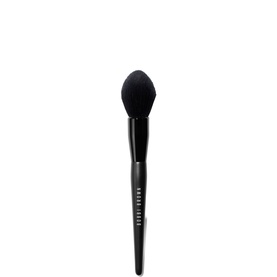 Bobbi Brown Powder Brush with large fluffy black dome head and sleek tapered black handle