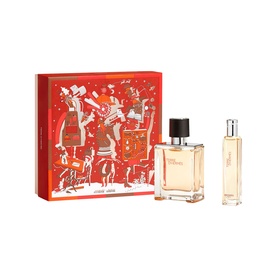 Herm&egrave;s Terre d'Herm&egrave;s Eau de Toilette Gift Set 50ml, red illustrated gift box with full-size and travel-size bottles