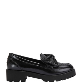 Maple Embellished Bow Loafers
