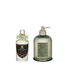 Penhaligon's Halfeti Eau de Parfum Gift Set 100ml, dark green bottle with silver ball cap and matching pump hand wash