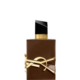 YSL Libre Santal Couture EDP 50ml, rich brown square bottle with gold YSL logo plaque and black cap