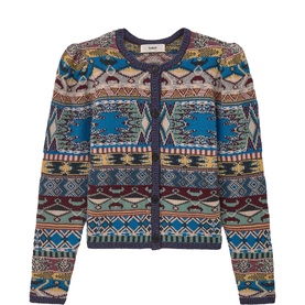 Maja Jaquard Knitted Cardigan