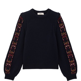 Elda Embroidered Wool Sweater