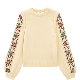 Elda Embroidered Wool Sweater