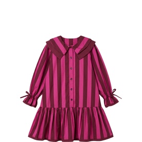 Frankie Striped Double Collar Dress