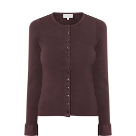 Lilo Ribbed Slim-Fit Cardigan