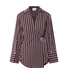 Tamar Striped Wrap Shirt