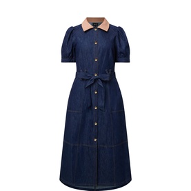 Ivy Denim Belted Dress
