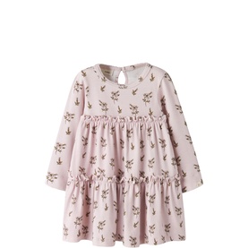 Floral Frill Flared Dress