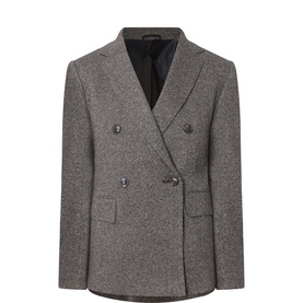 Cresta Double-Breasted Jacquard Blazer