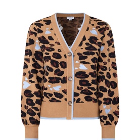 Dorris Heart Leopard Skirt