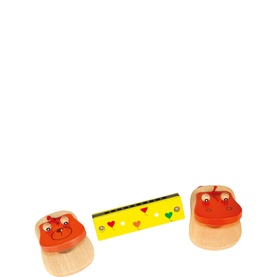 Wooden Castanets & Harmonica Assorted