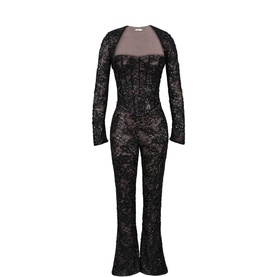 Anastasia Lace Jumpsuit & Bolero Two-Piece Set