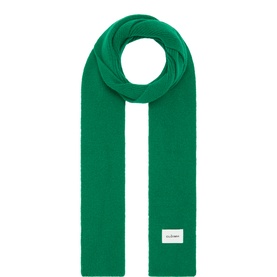 Logo Rib-Knit Scarf