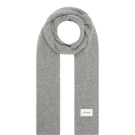 Logo Rib-Knit Scarf