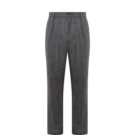 Relaxed Tapered Leg Trousers