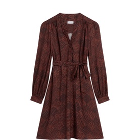 Hilary Printed Mini Flared Dress
