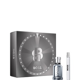 Hugo Boss Bottled Beyond Eau de Toilette Intense Gift Set 50ml, grey branded box with matching travel spray pen
