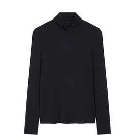 Kiera Ribbed Roll Turtleneck Top
